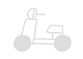 摩托車幼兒簡筆畫