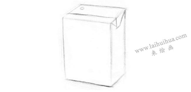 牛奶盒素描畫法步驟01
