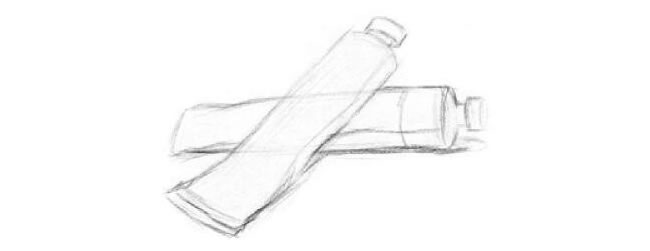 鋁管顏料素描畫法步驟01