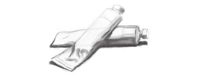 鋁管顏料素描畫法步驟02