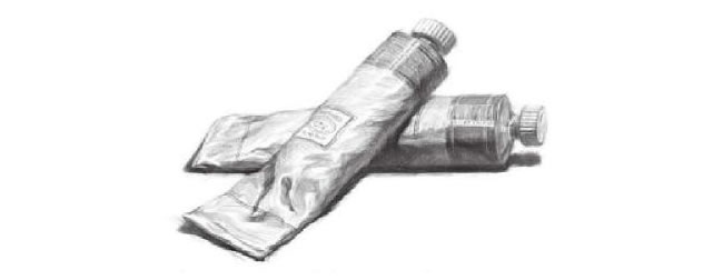 鋁管顏料素描畫