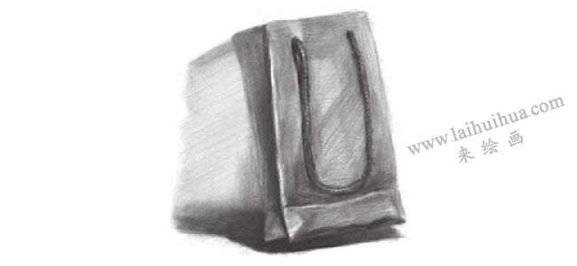 紙袋素描畫(huà)法步驟03