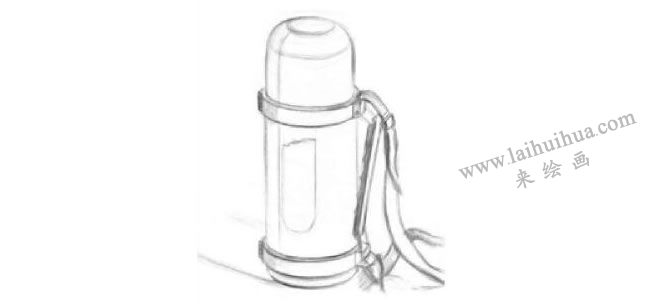 不銹鋼保溫杯素描畫法步驟01