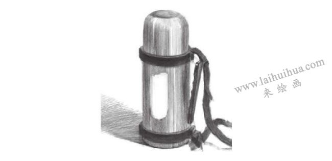 不銹鋼保溫杯素描畫法步驟03