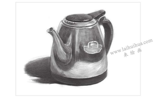 不銹鋼電水壺素描畫(huà)