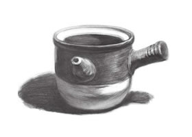 藥罐素描畫法