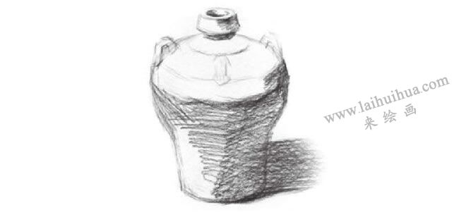 小酒壇素描畫(huà)法步驟02