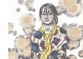 小姑娘寫意人物畫法