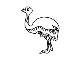 鴕鳥兒童畫法（二）