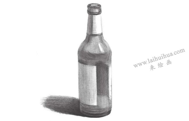 啤酒瓶素描畫(huà)法