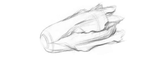 青菜素描畫法步驟01