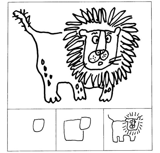 獅子兒童畫法（二）