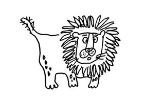 獅子兒童畫法（二）