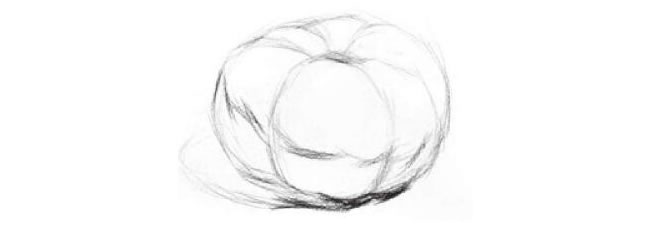 西紅柿素描作畫步驟01