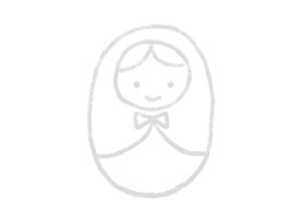 不倒翁幼兒簡筆畫