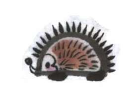 小刺猬兒童水墨畫法（二）