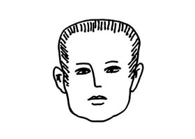 短發(fā)頭像的兒童畫法