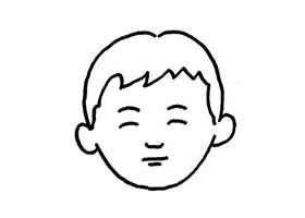 小孩正面五官的兒童畫法