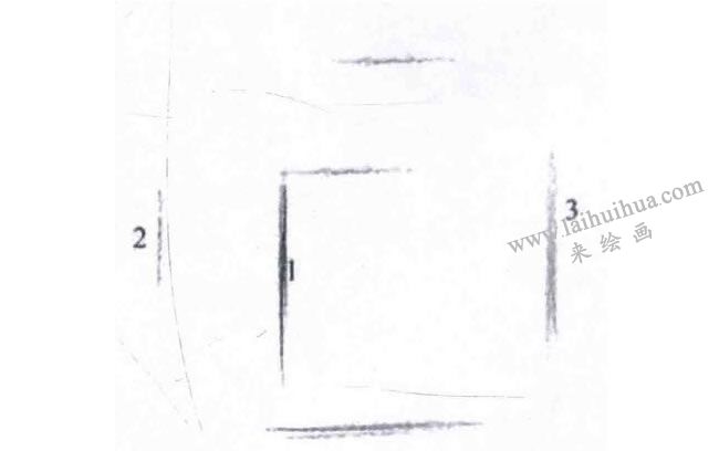 單個(gè)石膏幾何形體的結(jié)構(gòu)素描畫法步驟01