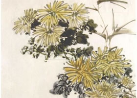 《墨菊》水墨畫法步驟