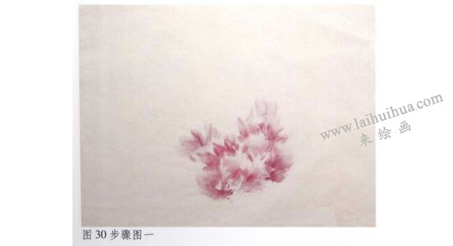 《牡丹》水墨畫法步驟01