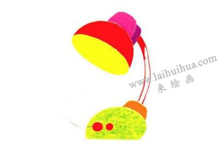 臺燈兒童畫創(chuàng)作步驟04