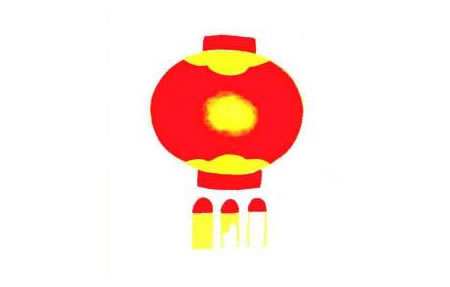 燈籠兒童畫(huà)創(chuàng)作步驟03