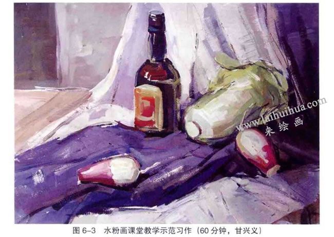 水粉畫課堂教學示范習作