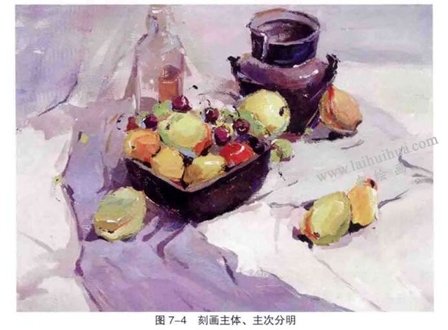 水粉畫刻畫主體、主次分明