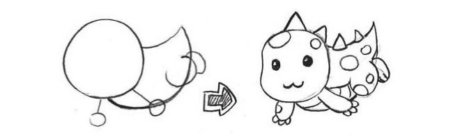 小恐龍的畫法