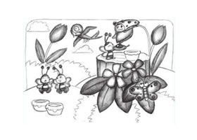 小蜜蜂創(chuàng)意素描畫(huà)法