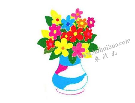 花瓶兒童畫創(chuàng)作步驟04