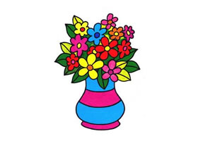花瓶兒童畫法