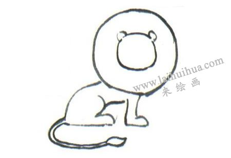 獅子水墨畫法步驟02