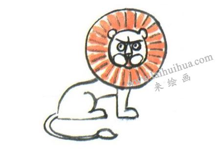 獅子水墨畫法步驟03