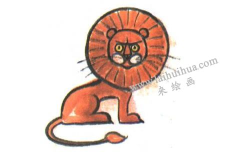 獅子水墨畫