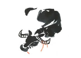 水牛兒童水墨畫(huà)法
