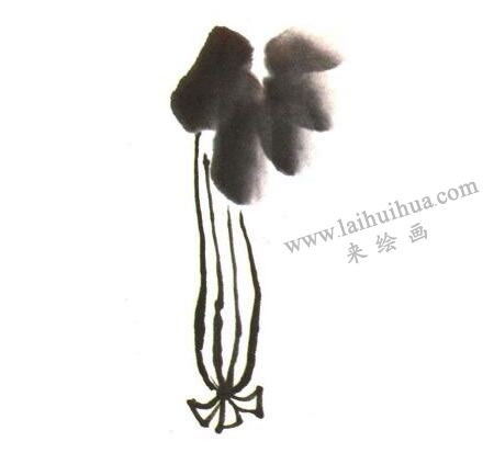 絲瓜兒童水墨畫法創(chuàng)作步驟02