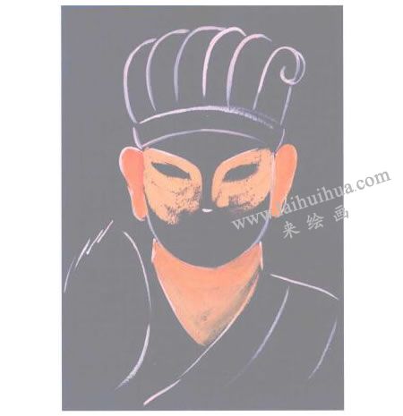 智謀軍師諸葛亮水粉畫創(chuàng)作步驟01