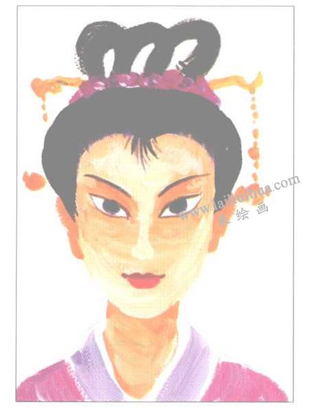 古代仕女水粉畫(huà)法創(chuàng)作步驟04