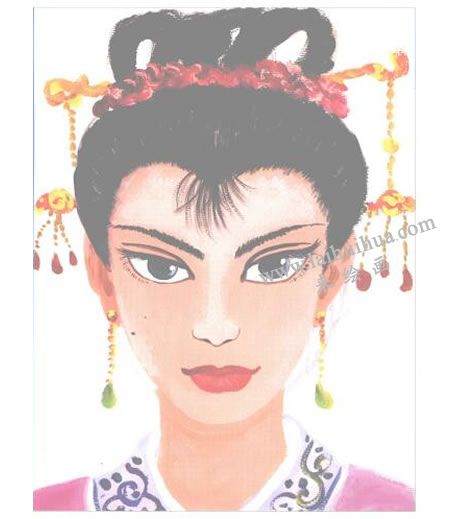 古代仕女水粉畫(huà)法創(chuàng)作步驟05