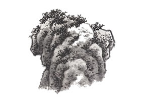山水畫豆瓣皴技法解析