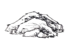 山水畫折帶皴技法解析