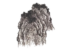 山水畫雨點(diǎn)皴技法解析