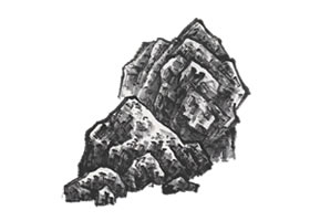 山水畫刮鐵皴技法解析