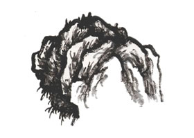 山水畫卷云皴技法解析