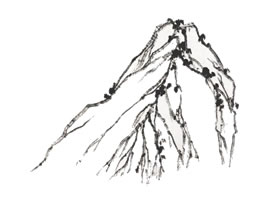 山水畫荷葉皴技法解析