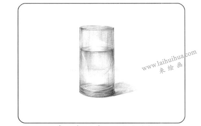  玻璃杯兒童創(chuàng)意素描畫法步驟02