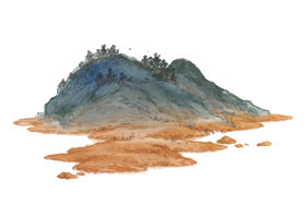 山水畫沒骨法技法解析