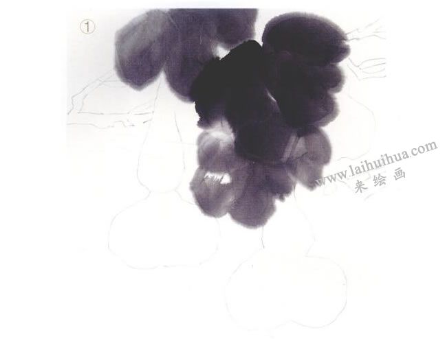 葫蘆國(guó)畫法步驟01